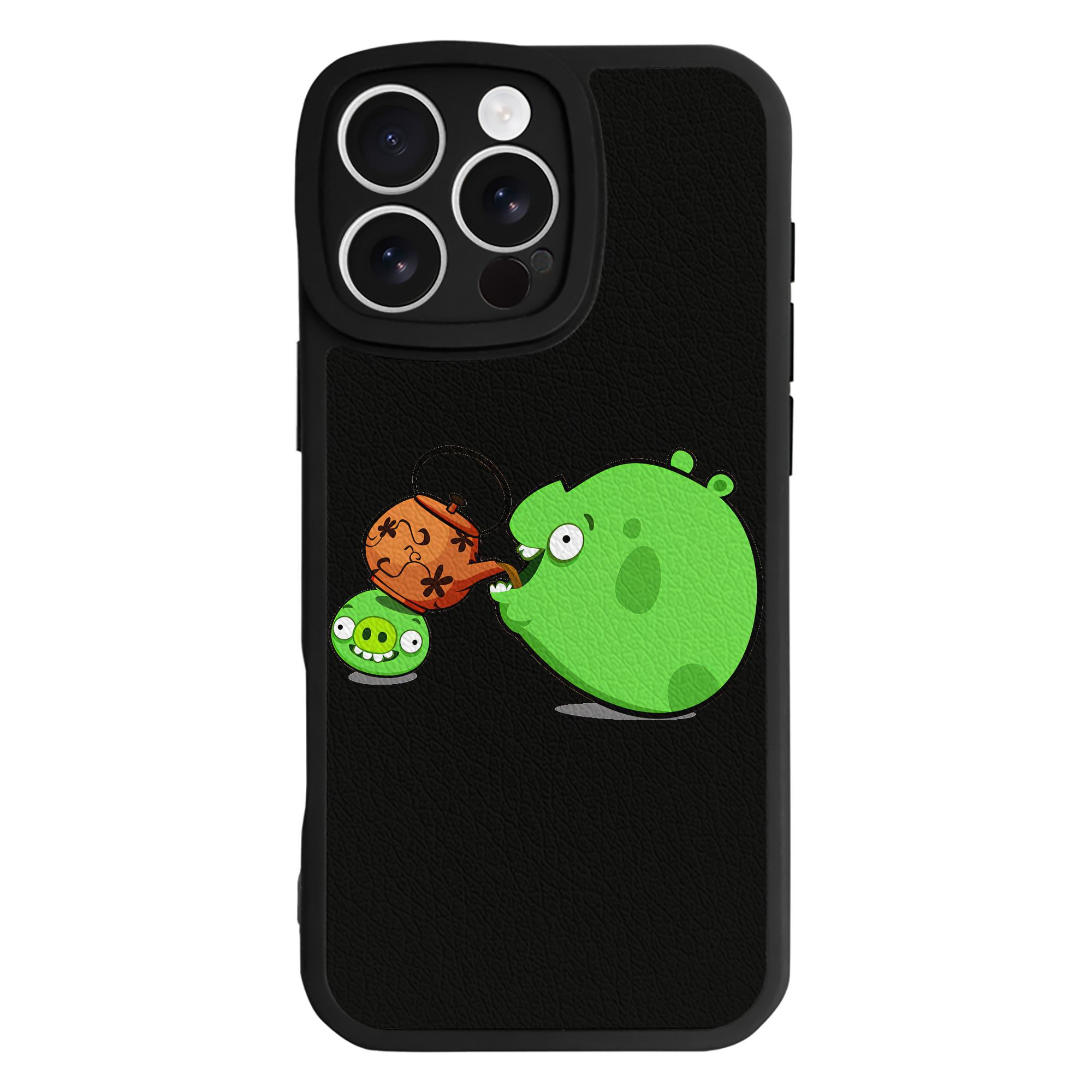 （画像用） Angry Birds アングリーバード 【iPhone 16シリーズ対応】シリコンスマホケース（レザー調） 材質：シリコン